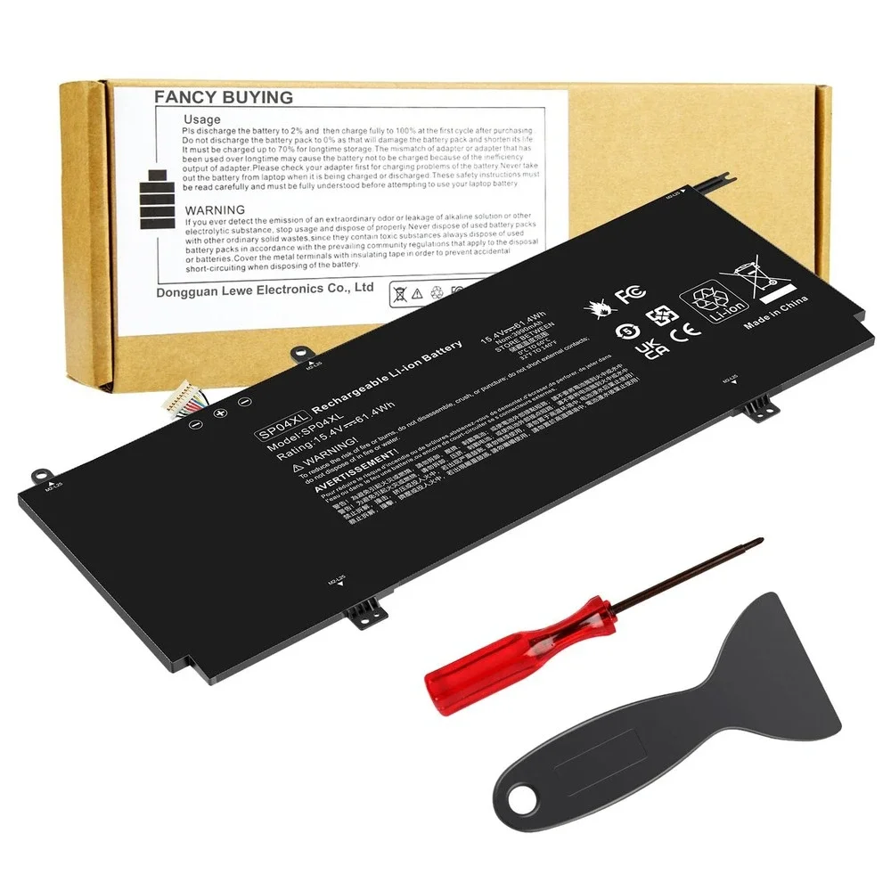 SP04XL Battery for HP Spectre x360 13-AP0000 61.4Wh 15.4V Li-ion Replacement